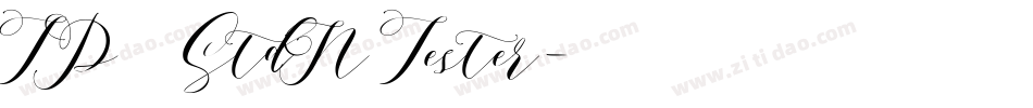 TP明朝 StdN Tester字体转换